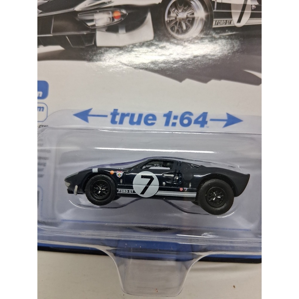 Auto World 1965 Ford GT40 Custom Blue Black Vintage Muscle 1:64 Limited Edition